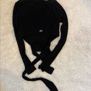 ALO Yoga Black Long Sleeve Top
